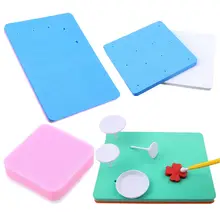 1/2 шт. DIY 5 отверстий квадратная Форма губки сахар цветы моделирующие инструменты Сахар Искусство пены помадка, кондитерские изделия торт коврик для выпечки