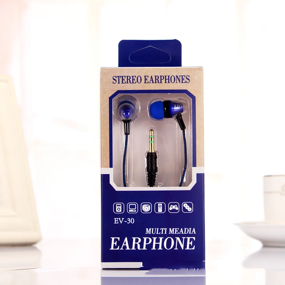 

Sports Sweat-proof Headphone In-ear Headset Line Control Subwoofer with Wheat Earphones Straight-inserted Headset Accessories