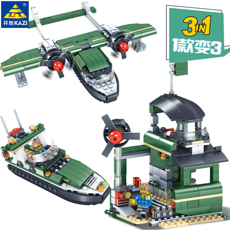 

339Pcs Double-tailed Glider Plane Model Building Blocks Compatible LegoINGLs DIY Creator Bricks Educational Toys For Children