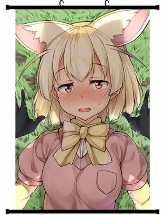 Японские декоративные картинки аниме игры Kemono Friends Fennec & Nana Ezo Red Fox сексуальная