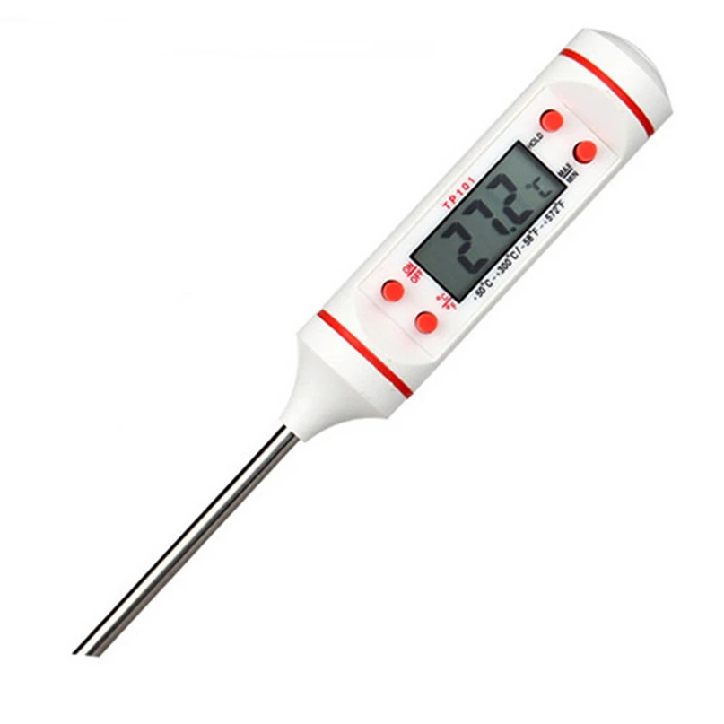 

Pin Shape Digital Termometer Instant Read Digital LCD Electronic Food BBQ Meat Chocolate Oven Cooking Probe Thermometer #4NV30