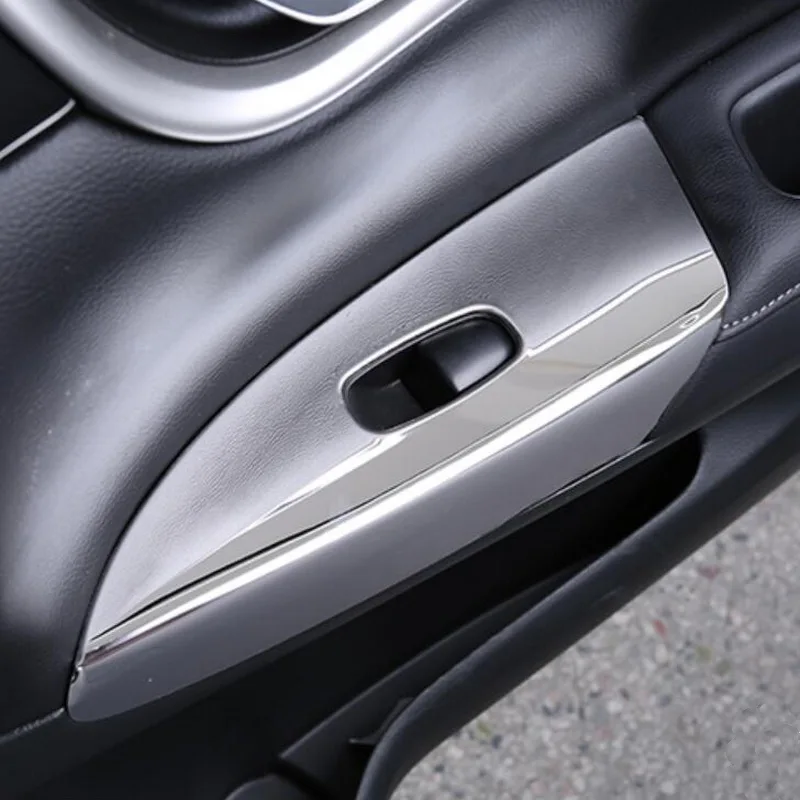 Tonlinker Чехлы наклейки для Nissan SYLPHY 2012-18 автомобильный Стайлинг 4 шт нержавеющая сталь двери окна лифт кнопки наклейки