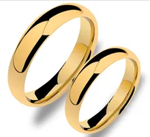 4mm envío libre y gratuito grabado reparto estupendo tamaño 4-15 chapado en oro anillo tungsten anillos de boda