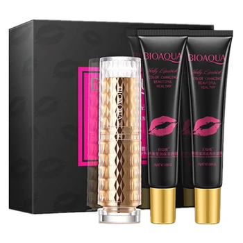 

Brand Combination makeup set,Fashion cosmetic kit,Moisturizing Lip Exfoliating Gel,Charming Lip Mask,Jelly Addict Make Lipstick