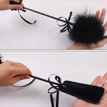 Spanking Whip Riding Crop Sex Bondage Flogger Adult SM Paddle Fancy Dress Faux Leather Whip Fetish Couples Fun Toys 3