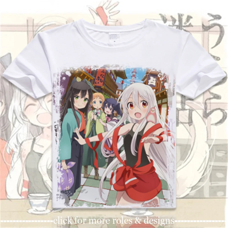 

Urara Meirocho Chiya Kon Tatsumi Koume Yukimi Cosplay Costume Cloth Unisex Short Sleeve T-shirt