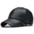 AKIZON High Quality Leather Cap for Men Solid Winter Pu Leather Baseball Caps Brand Snapback Hat Bone Masculino Fitted hats 7