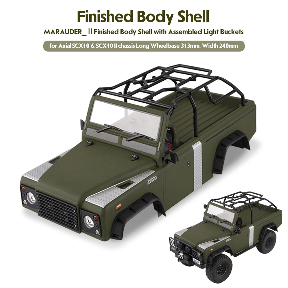 

Killerbody RC Car Shell MARAUDER_Ⅱfor 313mm Wheelbase Axial SCX10 SCX10Ⅱ Chassis 1/10 RC Crawler Spare Parts