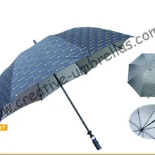 По морю, понджи ткань с посеребрением 14 мм трубка из стеклопластика и ребра, ручной зонтик для гольфа на открытом воздухе, ветрозащитный, рукоятка пистолета