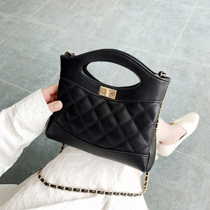 

Korean version of Ling Ge Chain obliquely dragging small packs of foreign style Baidu single shoulder bag high sense