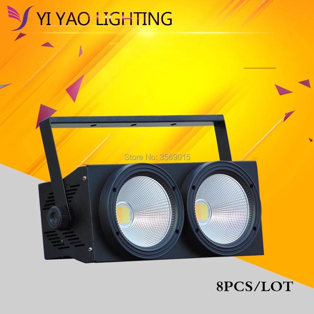 

8pcs/lot HOT 2X100w Warm white color COB led par lighting disco bar ktv night club wash