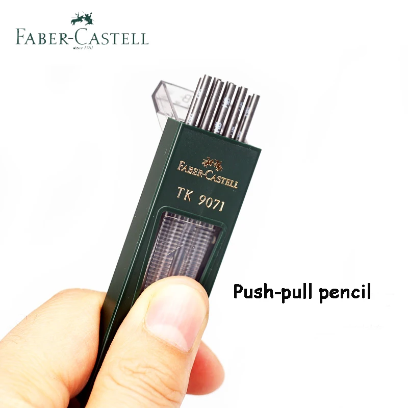 Faber Castell TK 9071 наконечники заправка 2,00 мм/3,15 мм супер полимерный Премиум сильный Темный Гладкий грифель для механических/автоматических карандашей