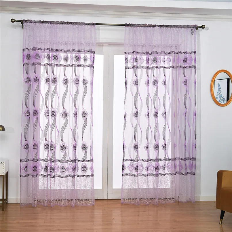 Leaves Sheer Curtain (20)