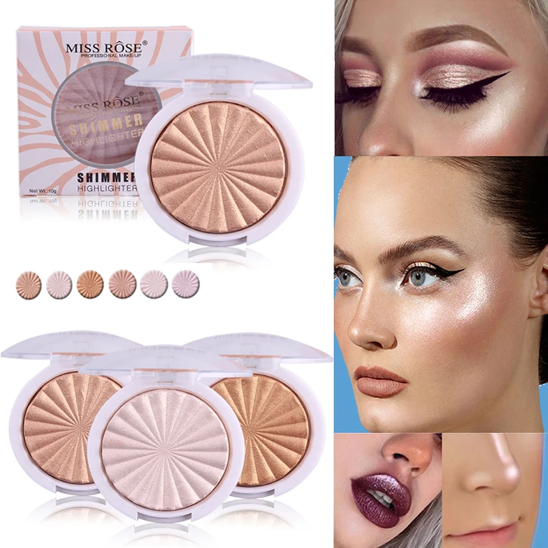 

Highlighter Makeup Shimmer Powder Highlighter Palette Base Illuminator Highlight Face Contour Glow Kit