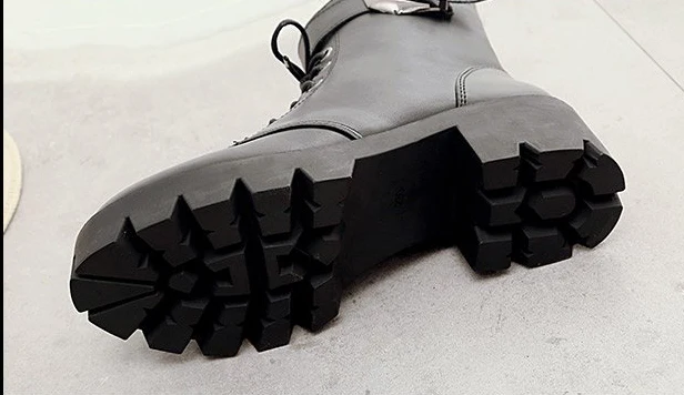 Tanie Buty damskie Aleafalling miękkie skórzane buty outdoorowe motocyklowe Street Outdoor Style dziewczyny wysokie rurki buty damskie buty WBT307