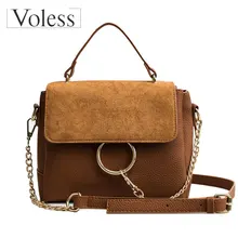 VOLESS женские сумки роскошные женские сумки через плечо Модные клетчатые сумки на цепочке Высокое качество скраб из искусственной кожи женские сумки