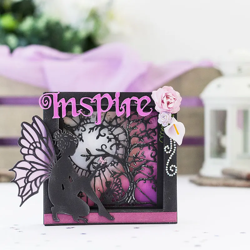 

JC New Arrivals Metal Cutting Dies Scrapbooking Die Cut Stencil Craft Tree Background Folder Paper Card Making Handmade Album