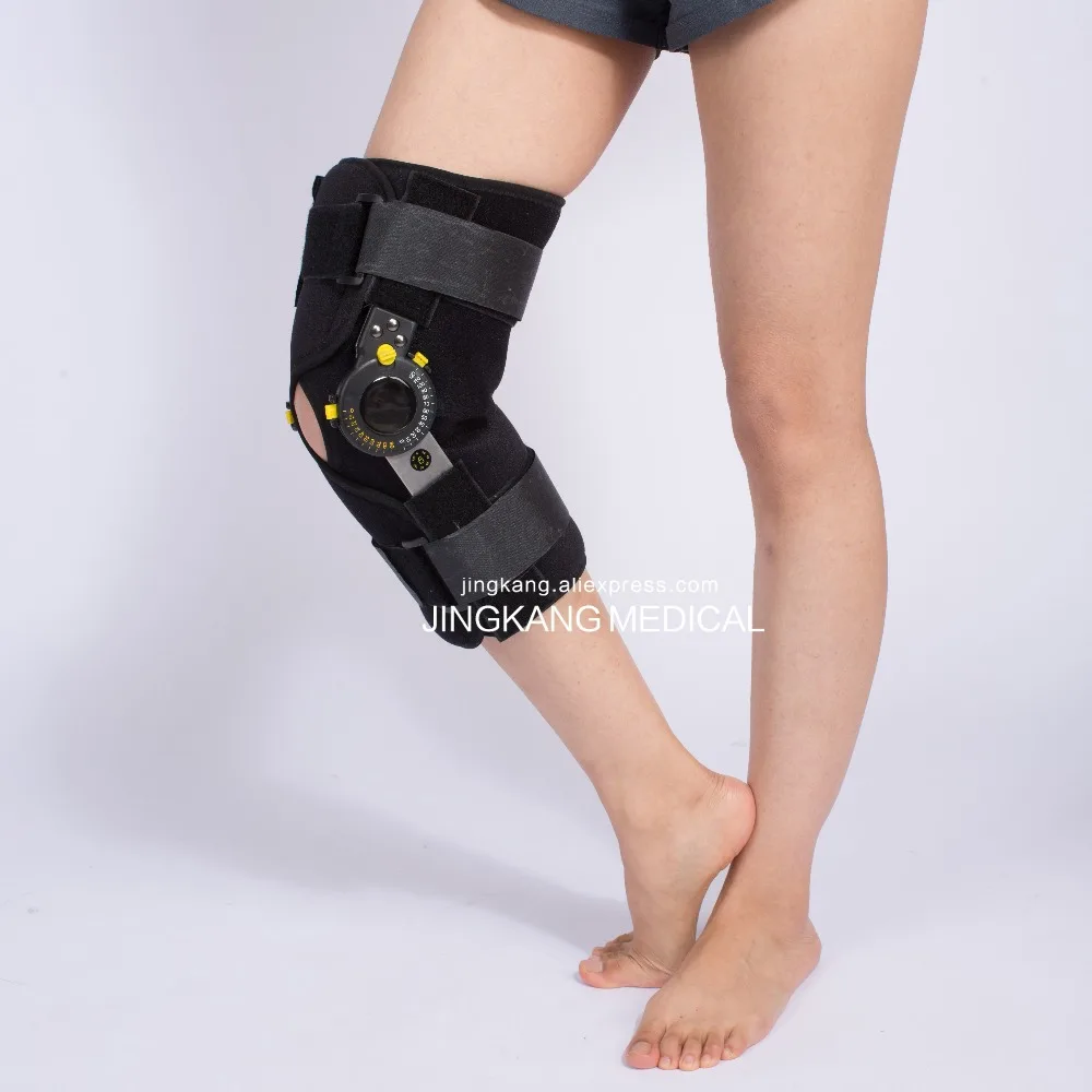 Medical Ligament Injury Orthopedic Knee Pads Hinged Orthosis Brace