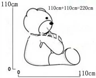 Огромный плюшевый медведь мягкая игрушка 220 см/2,2 м Огромные большие набивные плюшевые игрушки Размер жизни ребенок Куклы любовник игрушка Рождественский подарок