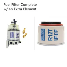 R12T топлива/воды сепаратор фильтр для Racor 140R 120AT S3240 NPT ZG1/4-19 полный w/дополнительный фильтрующий элемент R12T топлива/воды сепаратор фильтр для Racor 140R 120AT S3240 NPT ZG1/4-19 полный w/дополнительный фильтрующий элемент