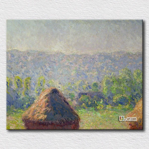 

Claude Monet - Haystack in the Sunlight canvas prints impression style painting high quality arts wall decoration
