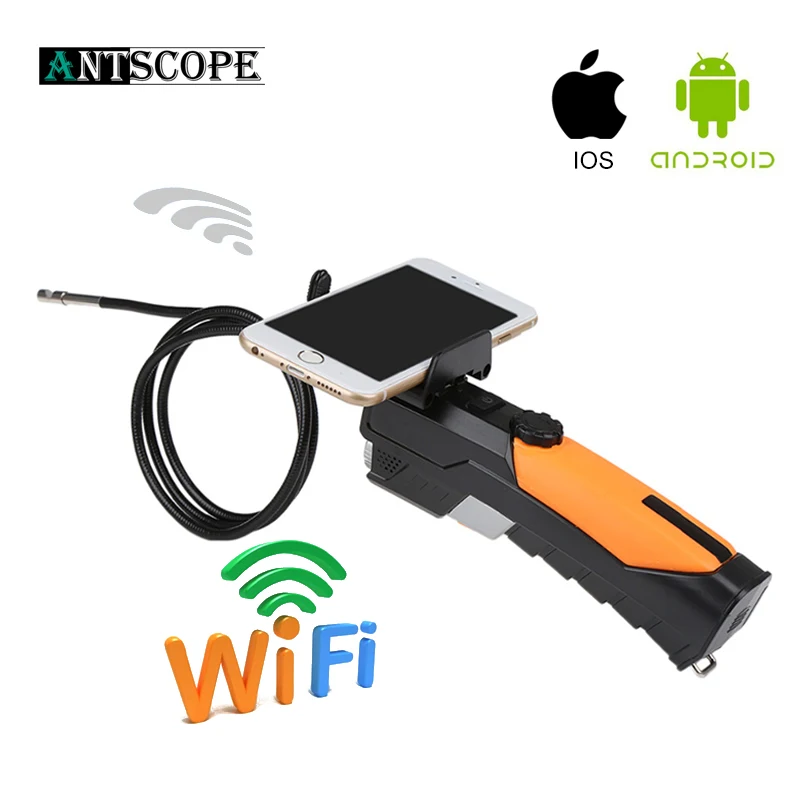 

HD720P IR Handheld Wifi Endoscope Camera Monitor Waterproof Snake Car Inspection Tube Borescope Camera 2MP IOS Android Phone Cam