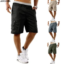 KLV мужские шорты, летние модные мужские простые эластичные шорты, летняя праздничная одежда с карманами, высокое качество 9506