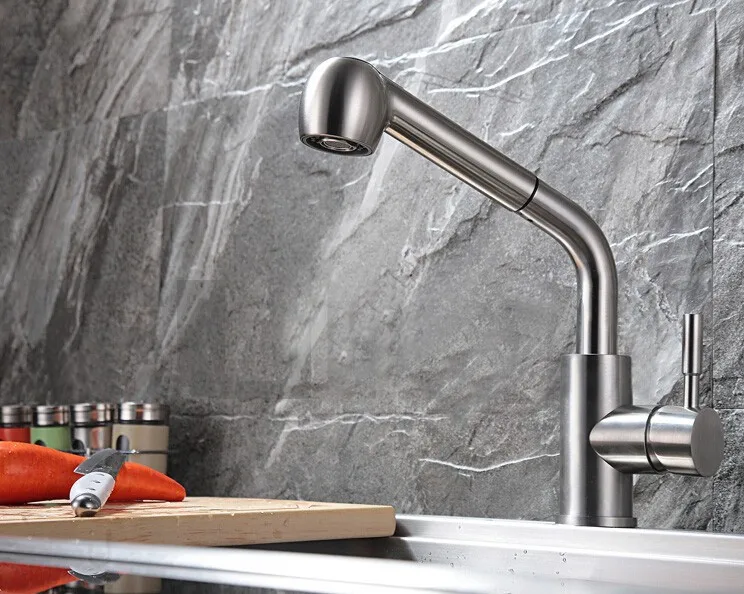 Free shipping Lead Free 304 Stainless Steel kitchen faucet water tap sink Mixer Filter tap purified