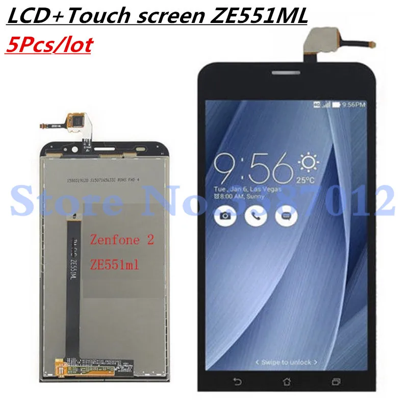 5 шт./лот &quotДисплей для ASUS Zenfone 2 ZE551ML ЖК-дисплей Сенсорный экран планшета Замена