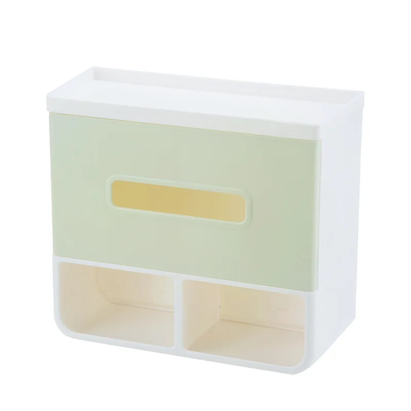 ONEUP держатель для туалетной бумаги Дырокол бесплатно пластиковая коробка для одноразовых салфеток многосетчатый стеллаж для хранения для ванной кухни портативные бумажные Держатели - Цвет: Green