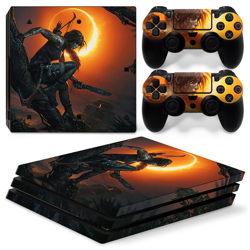 Виниловый чехол ARRKEO Shadow of the Tomb Raider наклейка для PS4 Pro Sony PlayStation 4 консоль и 2