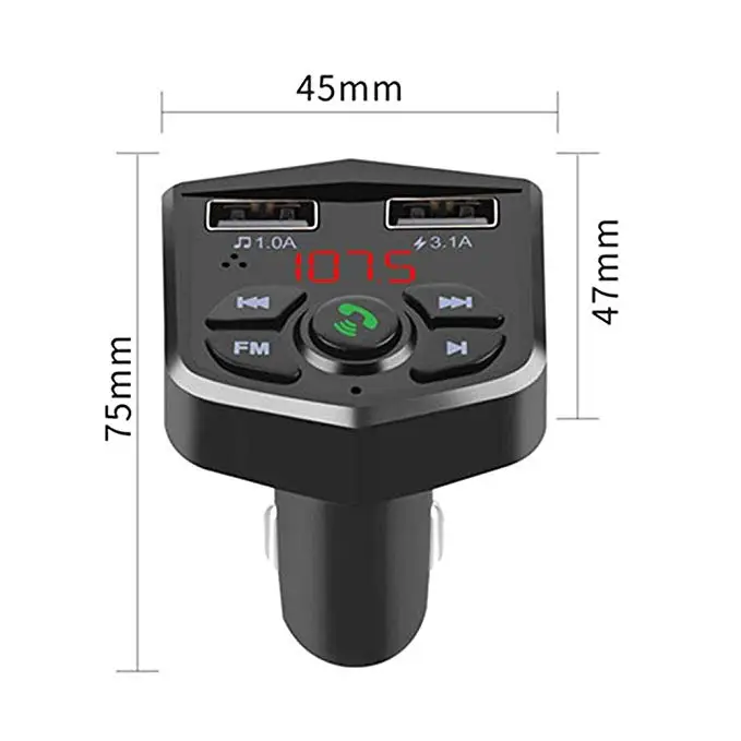 Handsfree беспроводной fm передатчик Bluetooth 5 0 автомобильный комплект 3.1A Быстрая
