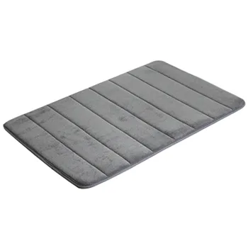 

Bath mat memory foam non-slip Bath mats 50*80 cotton Super absorbent-dark gray