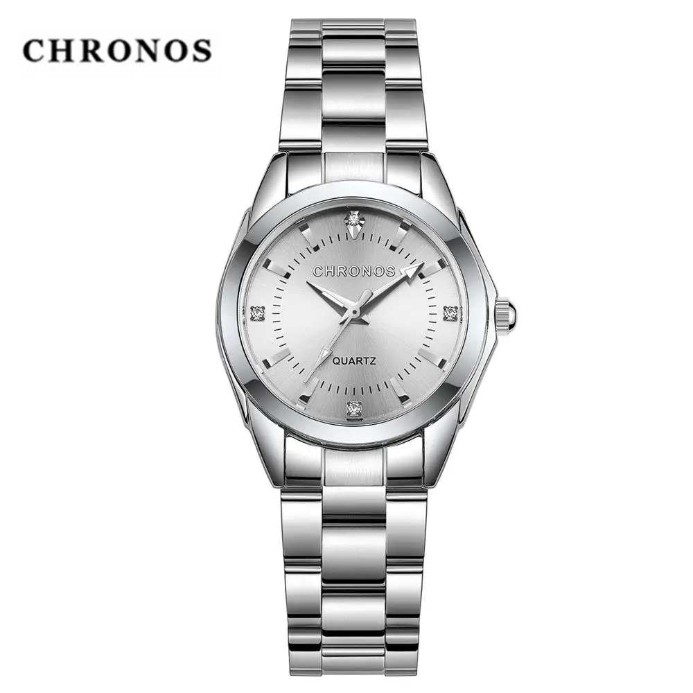 

Chronos Rhinestone Watch Women Fashion Quartz Watch Women's Wrist Watches Female Dress Clock Relogio Feminino