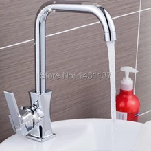 Модный высококачественный латунный материал Однорычажный горячий и кухонный кран холодной ванной раковины Смеситель