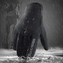 Велосипедные перчатки полный палец катание на лыжах/Скалолазание/езда Спорт ветрозащитный Противоскользящий сенсорный экран зимние водонепроницаемые теплые варежки перчатки