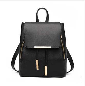 cool everyday backpacks DIDA BEAR Women Backpack High Quality PU Leather Mochila Escolar School Bags For Teenagers Girls Leisure Backpacks Candy Color stylish backpacks for travel Stylish Backpacks