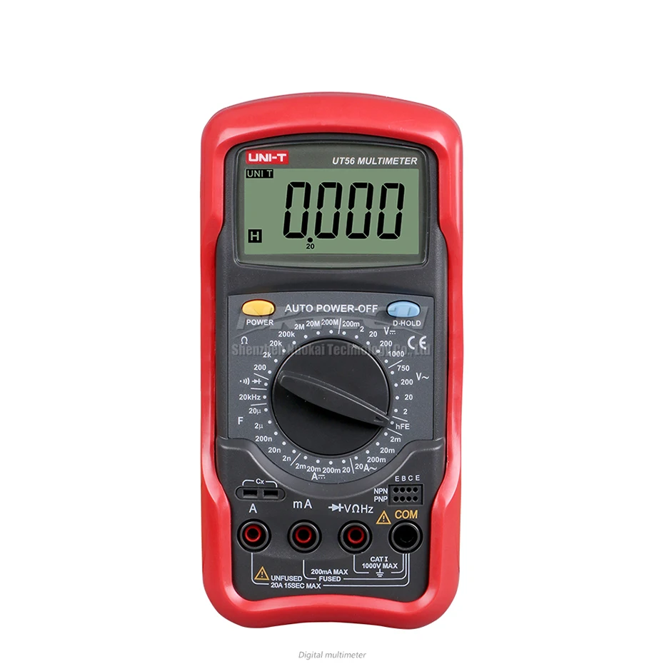 UNI-T Цифровой мультиметр UT51 UT52 UT53 UT55 UT56 Вольтметр Амперметр Омметр AC DC Вольт переменного тока сопротивление постоянной ёмкости, универсальный конденсатор частоты