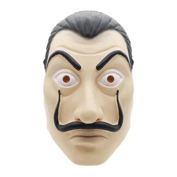 

Halloween Man Decoration Masquerade Masks Dali Latex Halloween Mask Paper House La Casa De Papel Cosplay Mascaras Funny Tools