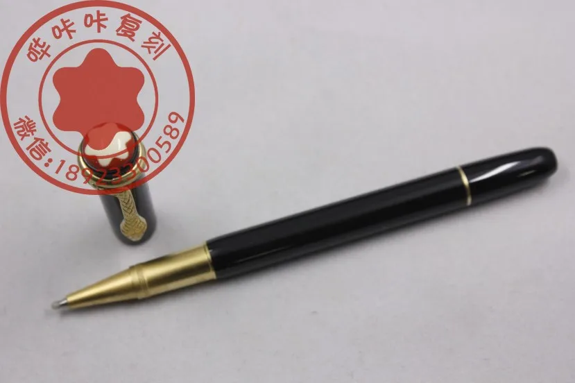 

Wakaka Heritage Collection Rouge et Noir Special Edition Gold Clip Roller Pen Ballpoint Pen 114721