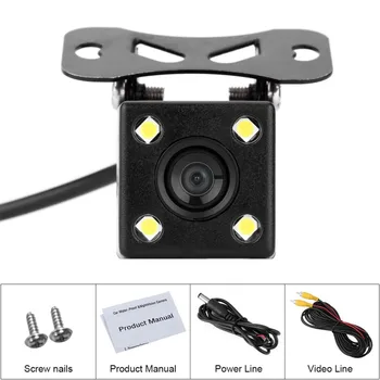 

Universal Car Rear View Camera IP68 Waterproof 4 led Night Vision Wide View Angle Back Reverse Parking Assistance Backup Cameras