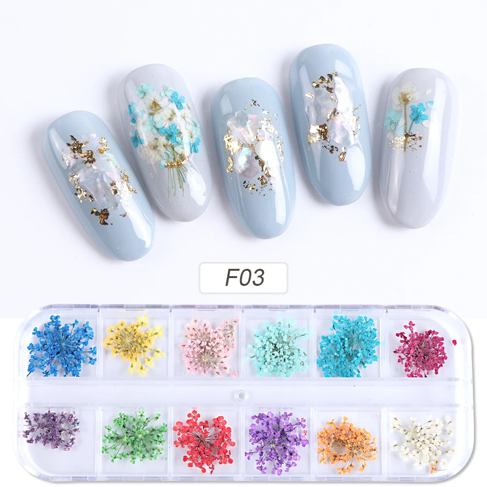 nail dry flowers 09