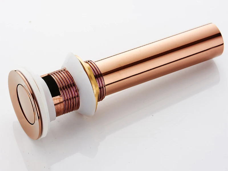 rose gold  basin pop up drain 7