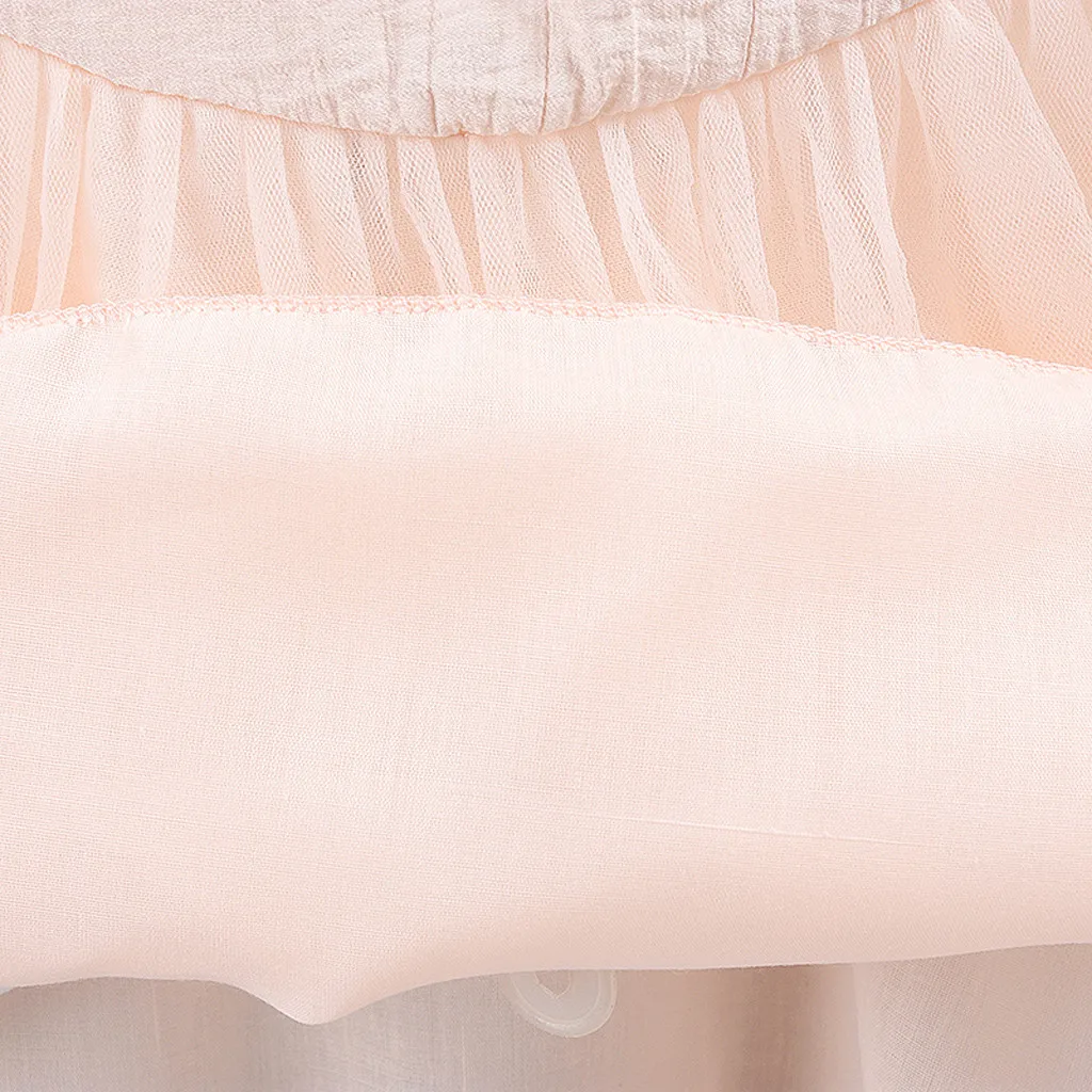 Милое платье для маленьких девочек Однотонные вечерние платья принцессы из тюля с кружевным бантом, одежда розовое и белое платье для малышей, bebek elbise robe bebe