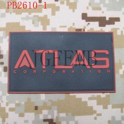 Передовая война Атлас компания боевой ПВХ патч значок - Цвет: PB2610 Red