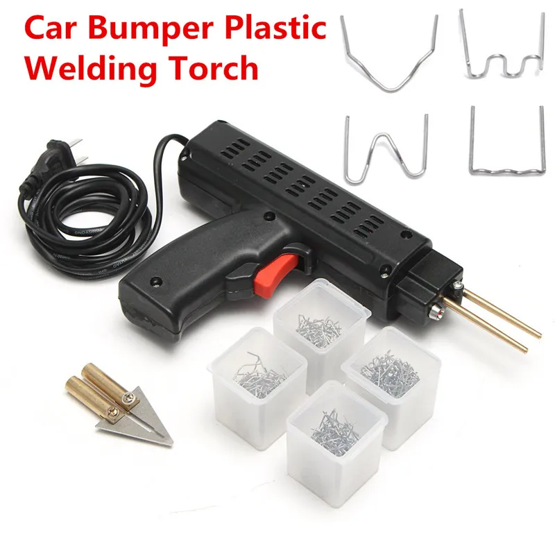 

Welding Torch Repair Kit Car Auto Stapler Bumper Plastic Tool+ 200 Staples