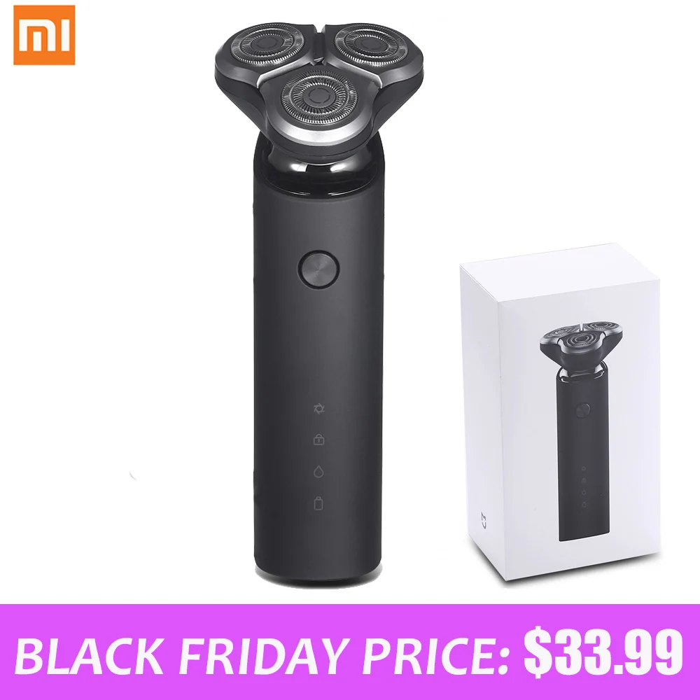 Цена Xiaomi Mijia электробритва для мужчин 3D поплавок бритья три бритвы головы сухой мокрый водостойкий перезаряжаемые barbeador бритвы
