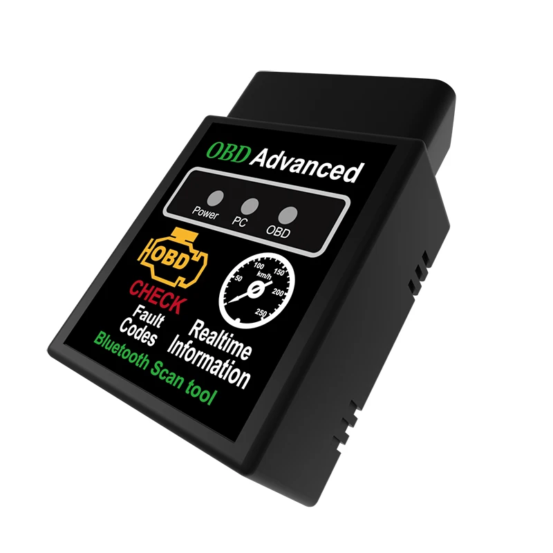 Мини ELM327 Bluetooth 2,0 Интерфейс V1.5 OBD2 OBD 2 автоматический диагностический инструмент ELM 327 работает на Android Torque/PC v 1,5 адаптер BT