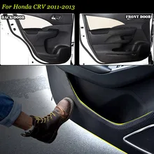4 шт. Новые Межкомнатные Двери Из Углеродного Волокна Боковой Край Anti-kick Площадку Защита Наклейка Для Honda CRV 2011-2013