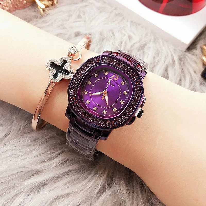 

Luxury Women's Bracelet Watches Stainless Steel Quartz Ladies Watch Women Watches Female Clock Relogio Feminino Montre Femme